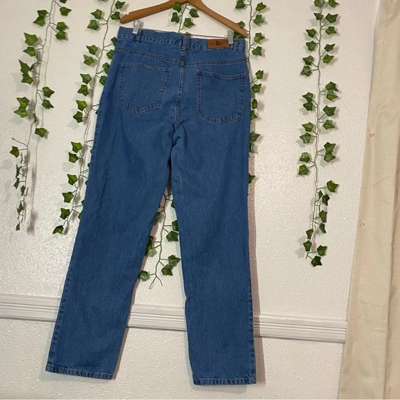 John Blair Jeans Adult 34 Blue Straight Leg Mens Casual 34x32 Cotton - Picture 3 of 16